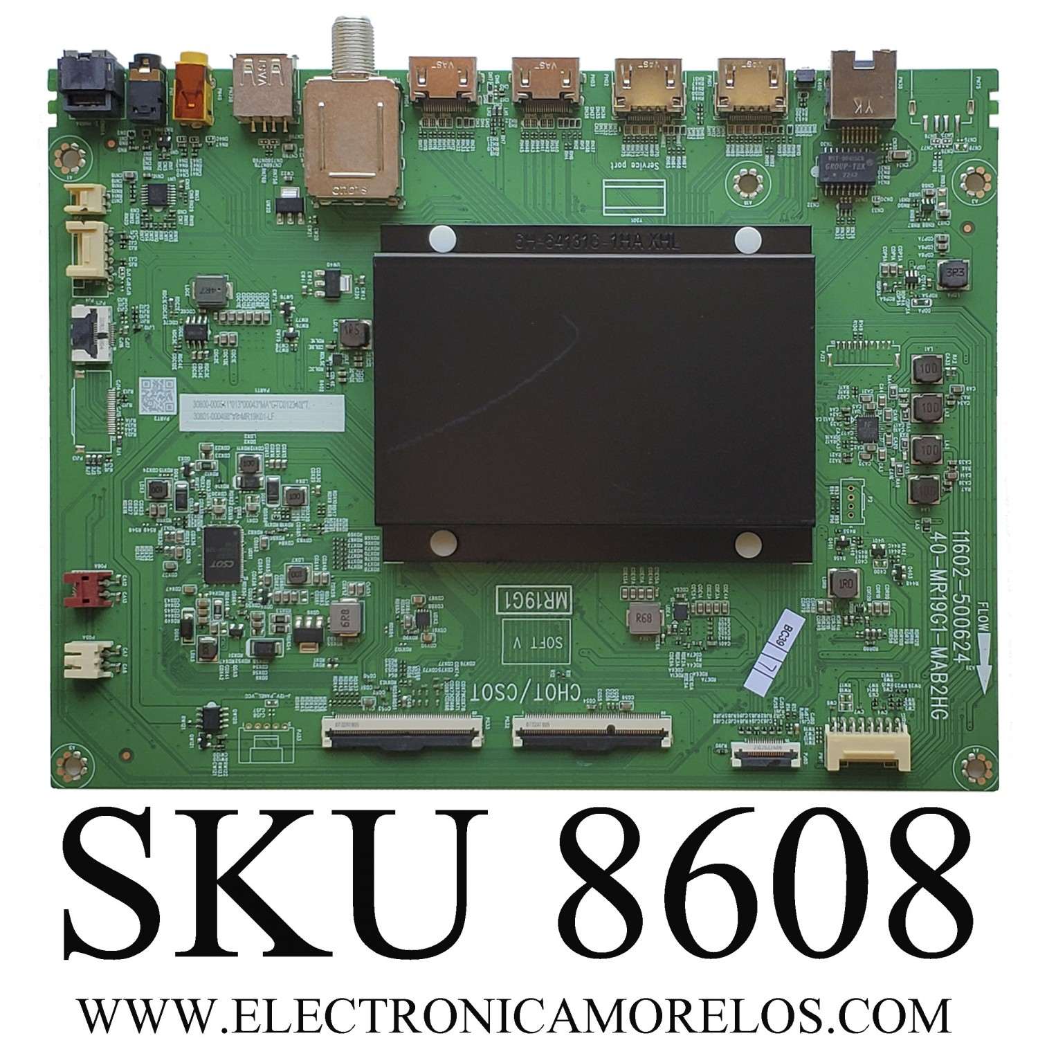 MAN PARA SMART TV TCL QLED UHD HDR / NUMERO DE PARTE 30801-000498 / 40-MR19G1-MAB2HG / 60800-000541 / GTC012340I*T / 11602-500624 / DISPLAY ST7461D03-2 / MODELO 75S555